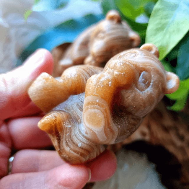 Chocolate Calcite Panda Bear 