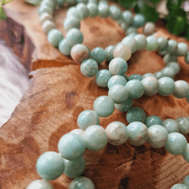 Amazonite 8mm Beaded Bracelet 