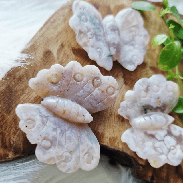 Flower Agate Butterfly 