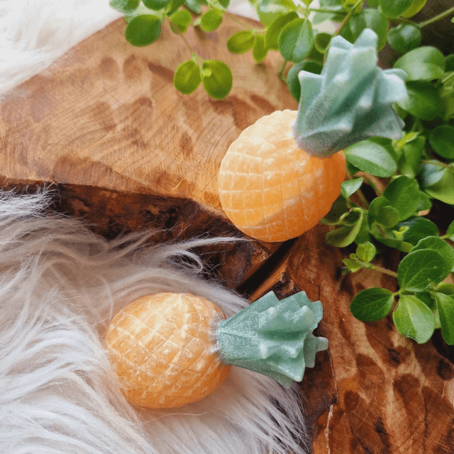 Green Aventurine and Orange Calcite Pineapple