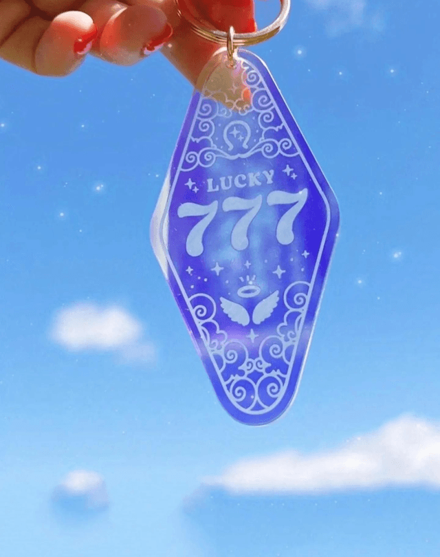 Angel Number Keyring 