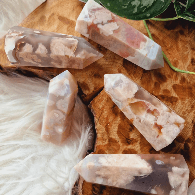 Flower Agate Points 