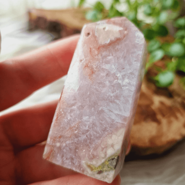 Pink Amethyst and Flower Point 105g