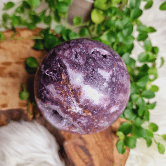 Purple Sphalerite Large Sphere 911g