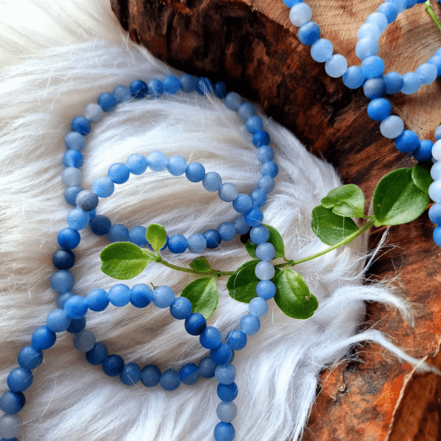 Blue Aventurine 6mm Beaded Bracelet 