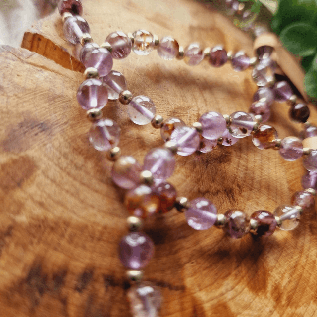 Garden Amethyst 6mm Beaded Bracelet 