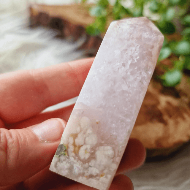 Pink Amethyst and Flower Point 105g
