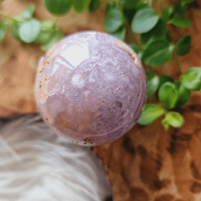Pink Amethyst And Amethyst Sphere - D 160g