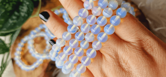 Opalite Beaded Bracelet (Man-made)