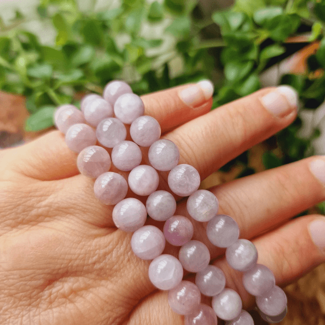 Kunzite 8mmBeaded Bracelet 