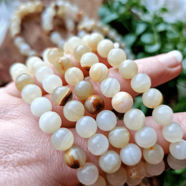 Afghan Jade 8mm Beaded Bracelet 