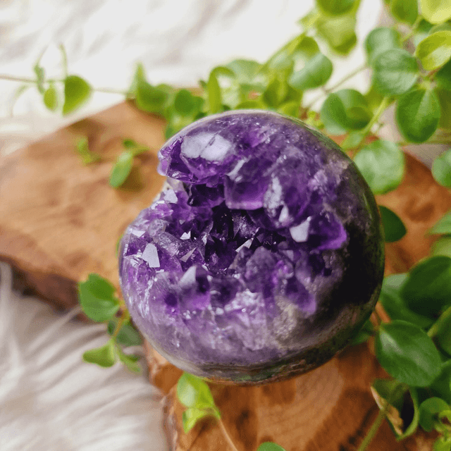 Amethyst Geode Sphere 247g
