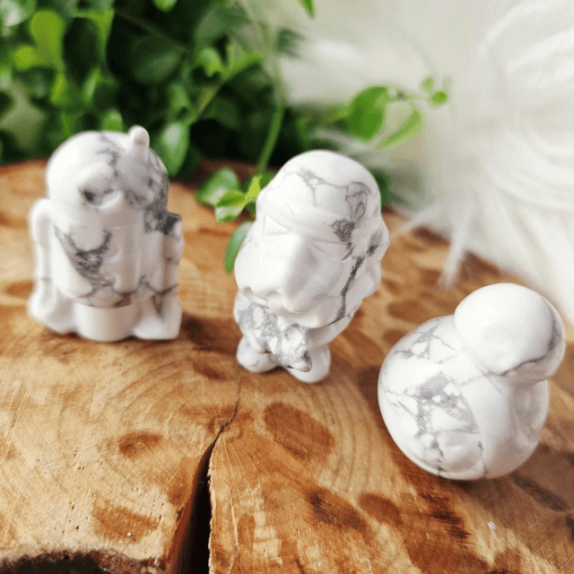 Howlite set of 3 Star Wars Carvings 