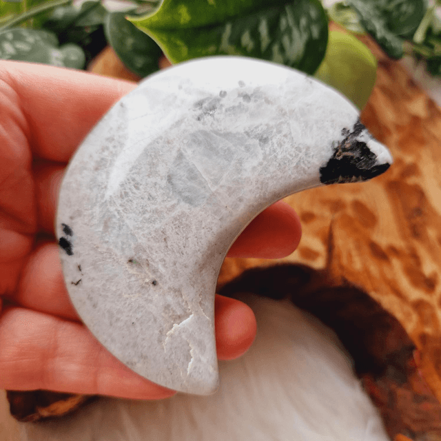 Rainbow Moonstone Moon