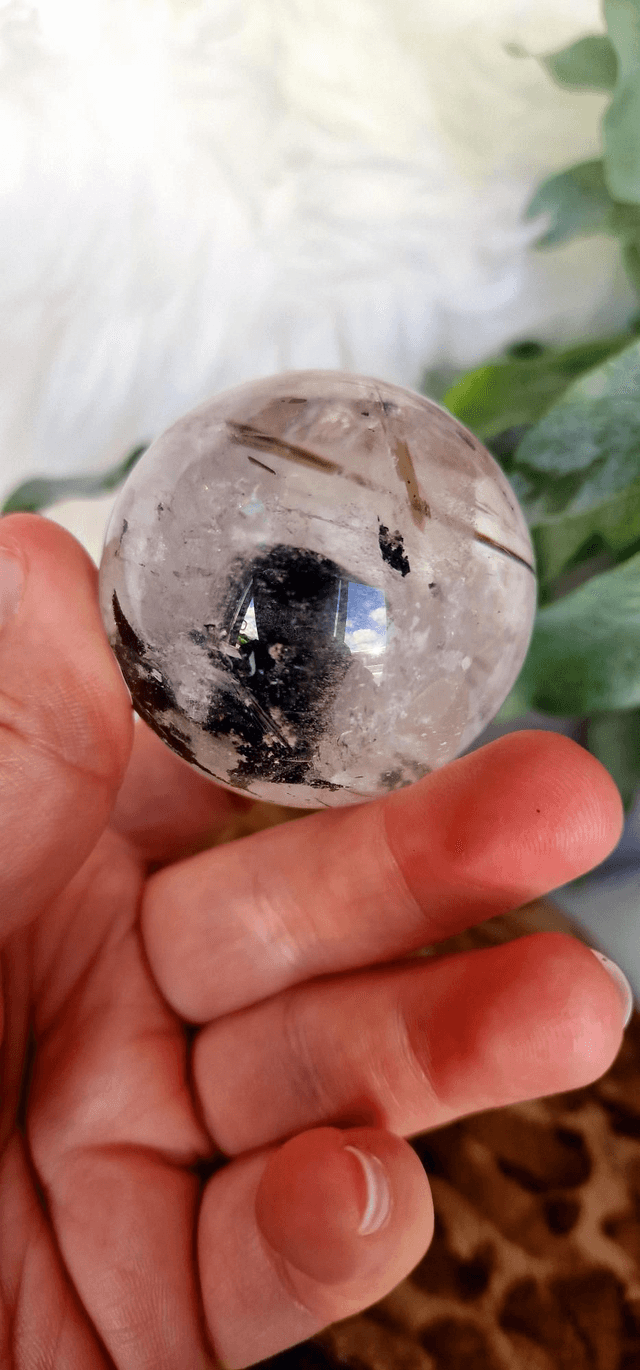 Tourmaline and Green Mica in Clear Quartz Collectors