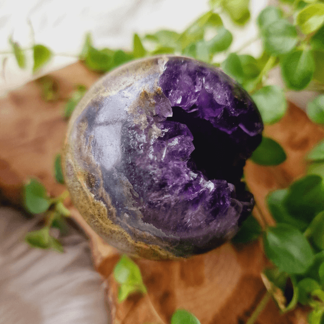Amethyst Geode Sphere 247g