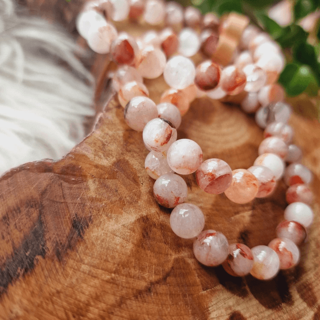 Fire Quartz Beaded Bracelet 
