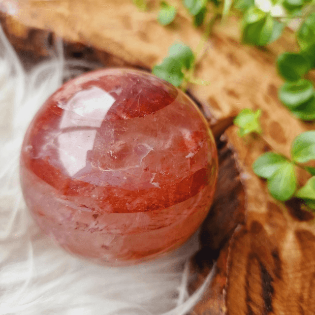 Fire Quartz Sphere 420g