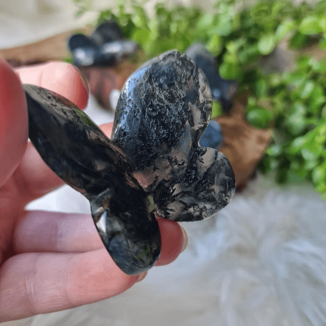 Moss agate Butterfly 