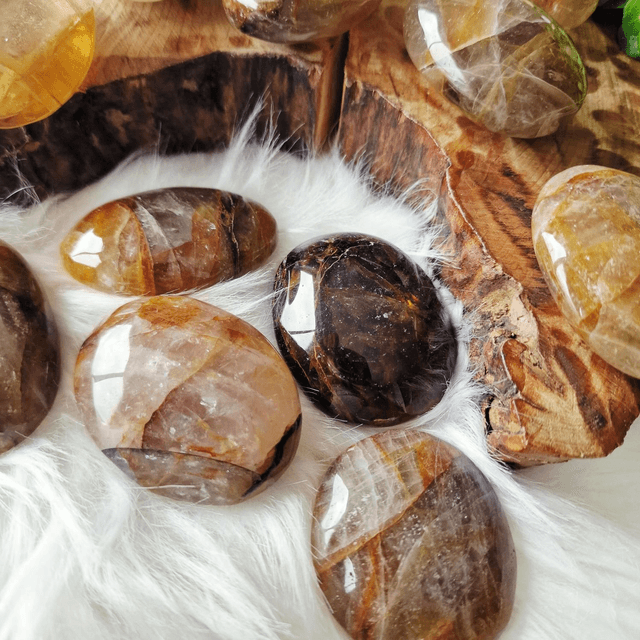 Golden Healer Palms Stone