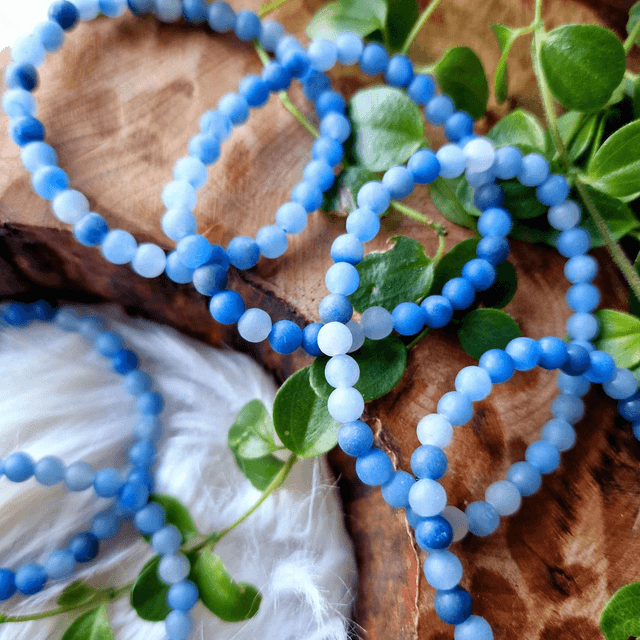 Blue Aventurine 6mm Beaded Bracelet 