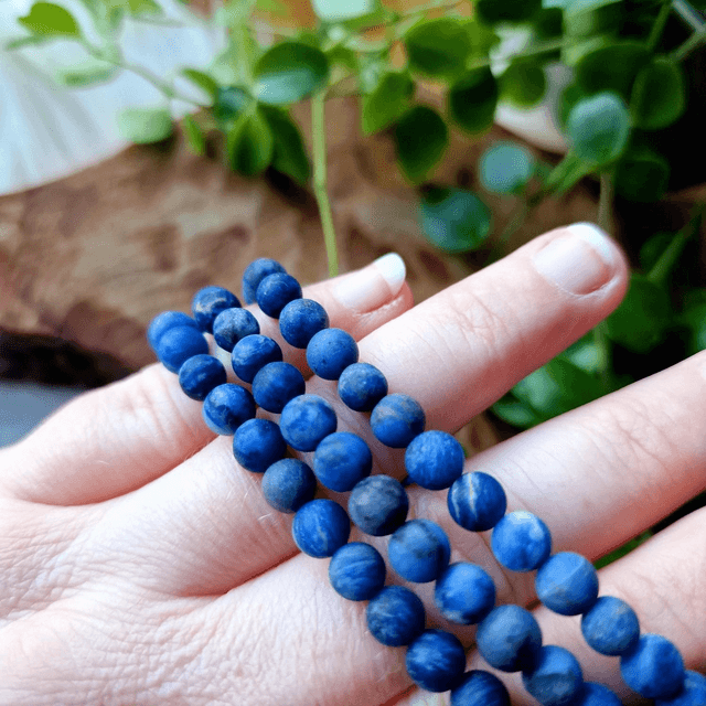 Sodalite Matt 6mm Beaded Bracelet 
