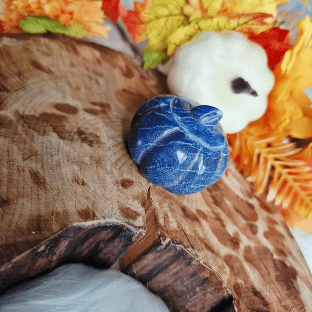 Blue Aventurine pumpkin 