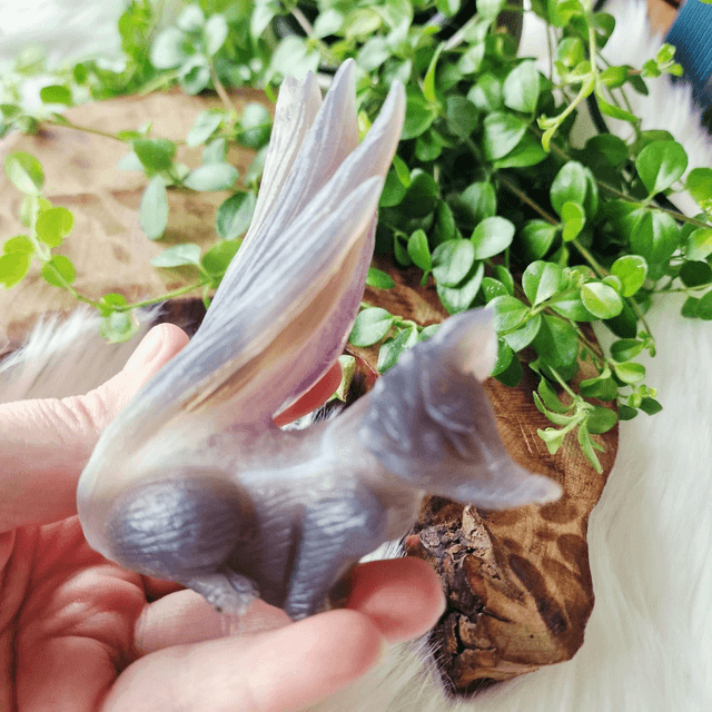 Amethyst Agate fox collectors piece 