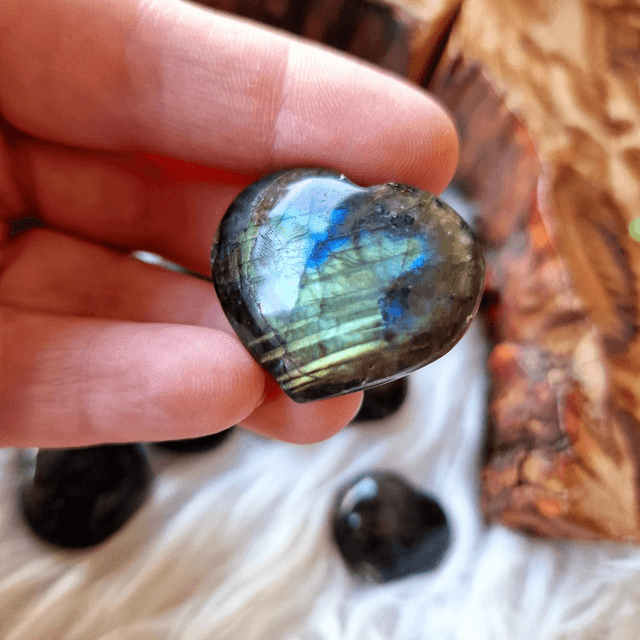 Labradorite Small Heart