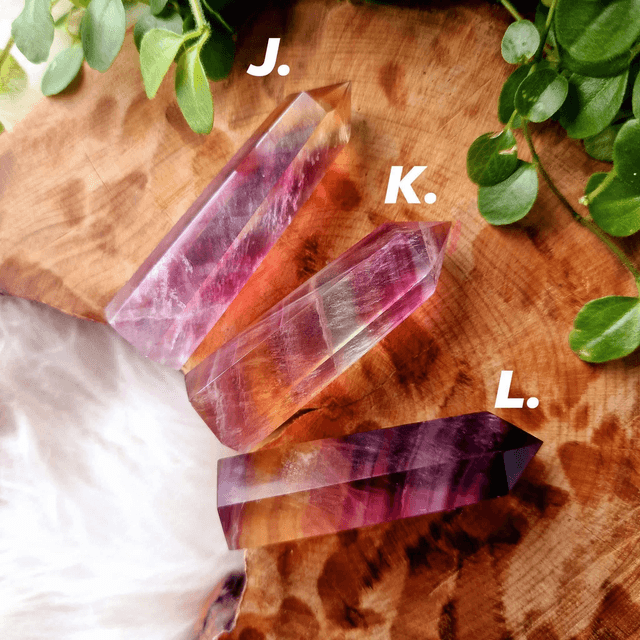 Gummy Fluorite Points