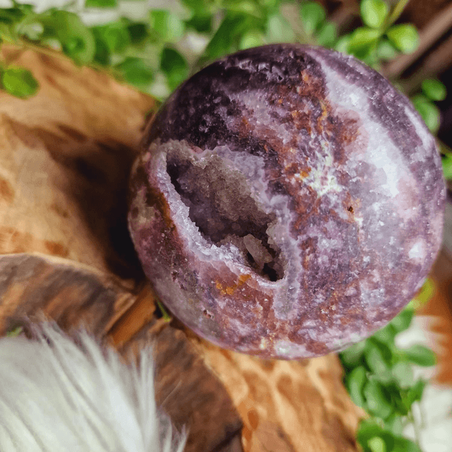 Purple Sphalerite Large Sphere 911g