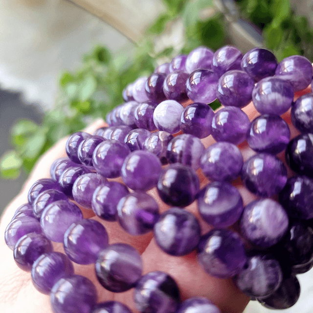 Dream Amethyst 8mm Beaded Bracelet 