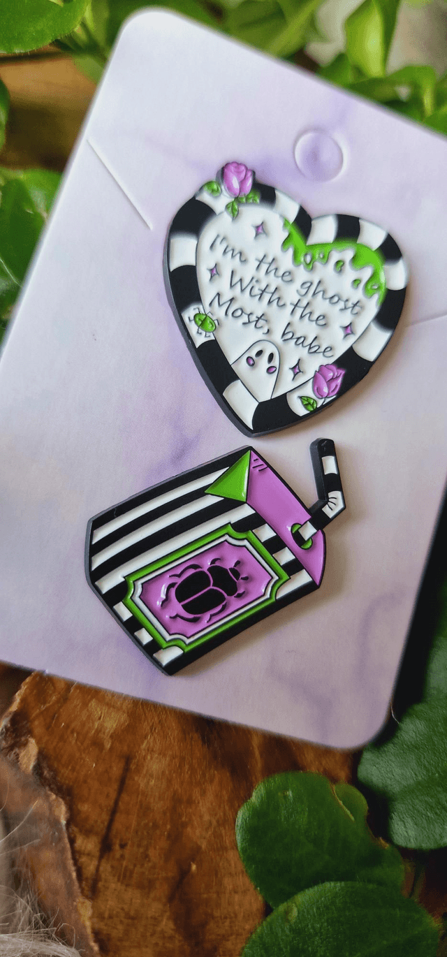 I'm the Ghost with the most babe Pin Badges