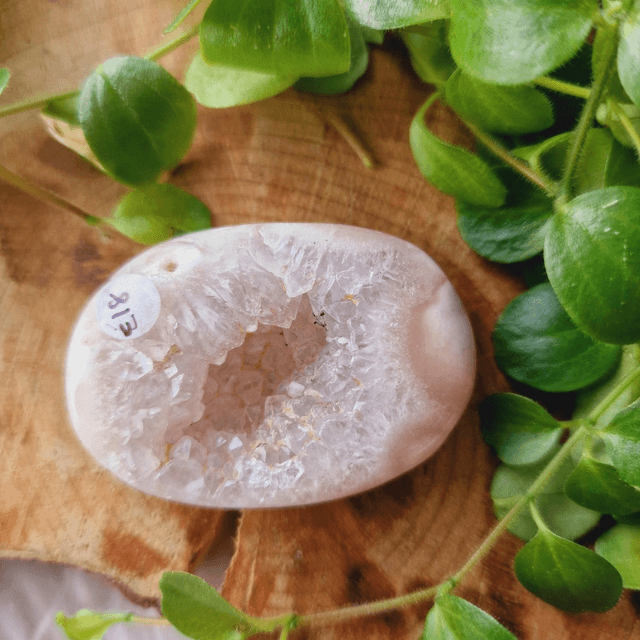 Pink Amethyst Palm With Druzy 