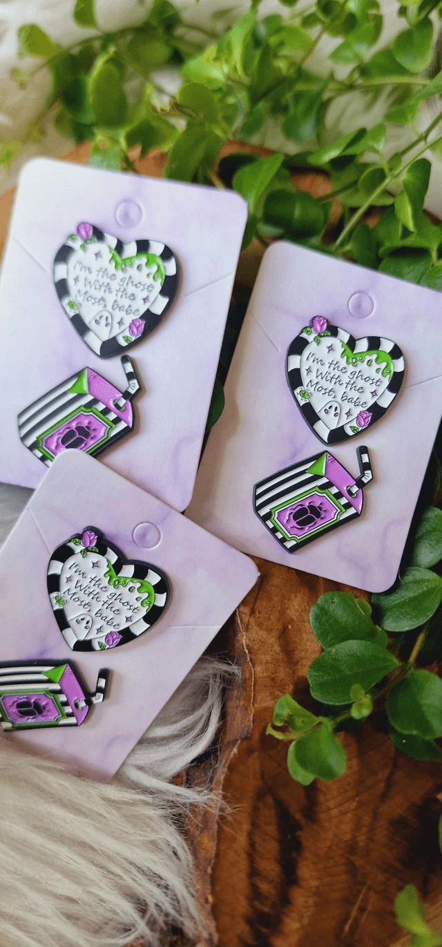 I'm the Ghost with the most babe Pin Badges