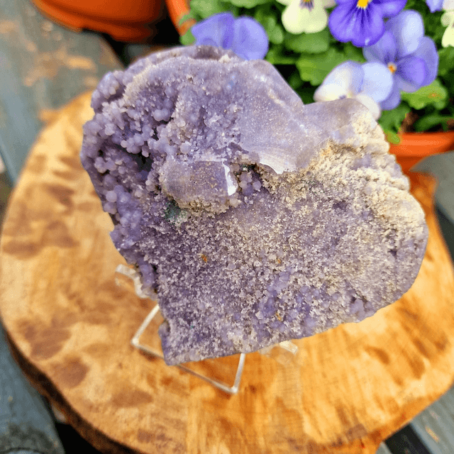 Grape Agate Large heart 