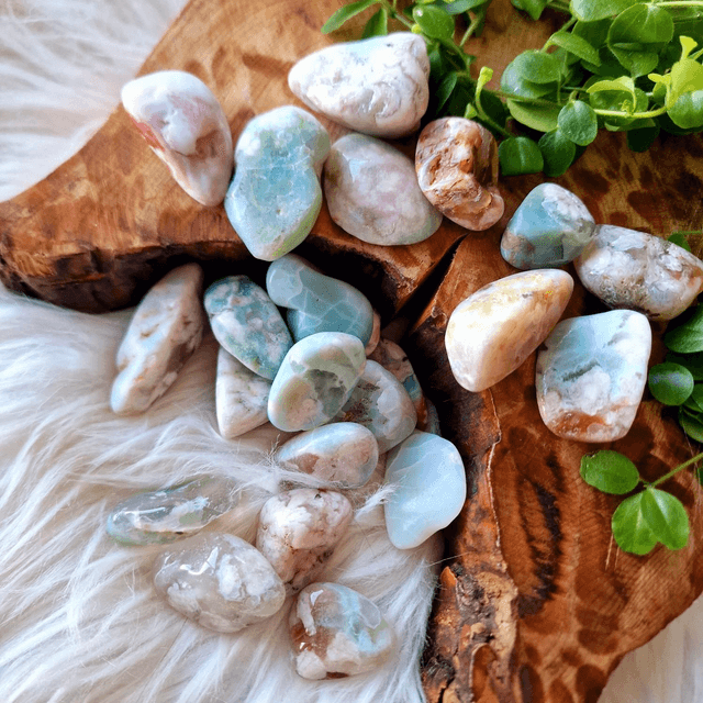 Green Flower Agate Nugget
