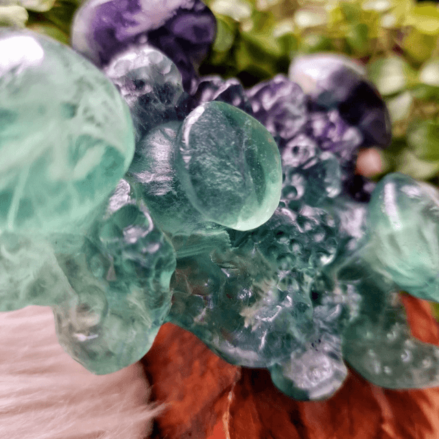 Fluorite Mushrooms Carving 