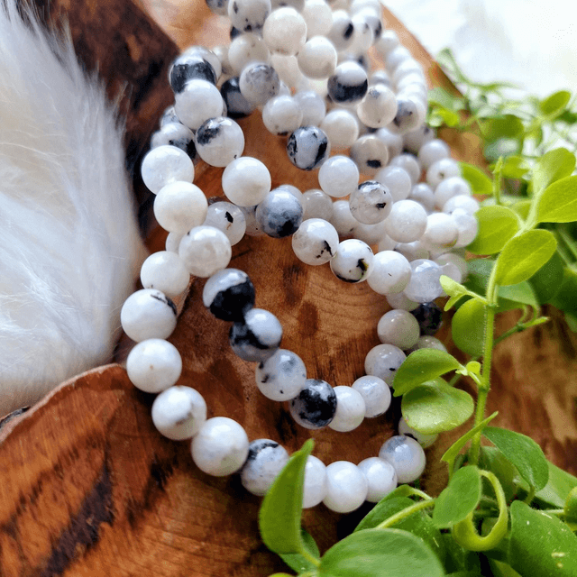 Rainbow Moonstone 8mm Beaded Bracelet 