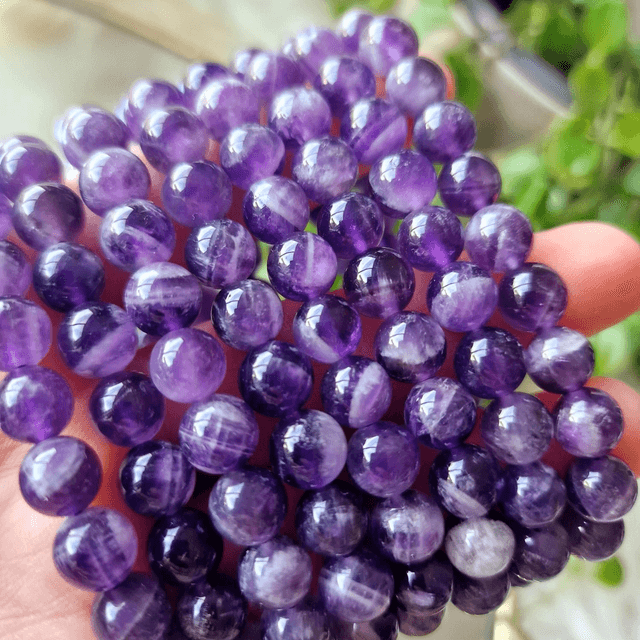Dream Amethyst 8mm Beaded Bracelet 
