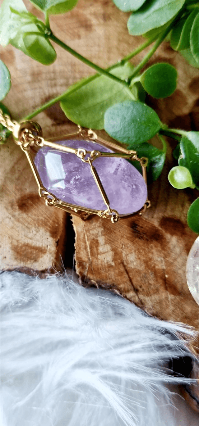 Hammock pendant with 3 tumbles - Gold 