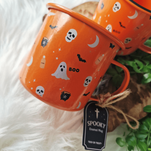 Spooky season Enamel Mug 