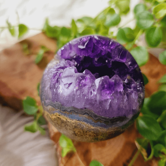 Amethyst Geode Sphere 247g
