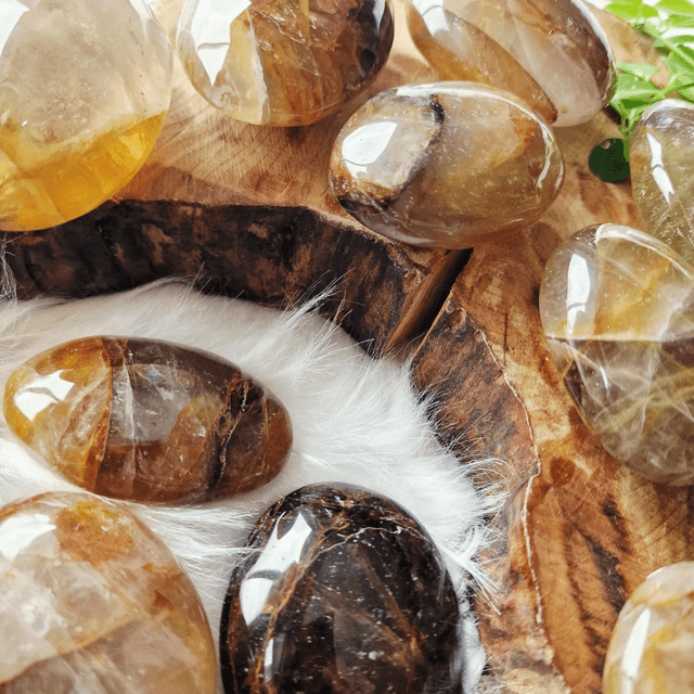 Golden Healer Palms Stone