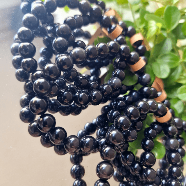Rainbow obsidian 8mm beaded bracelet 
