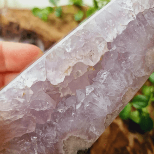 Pink Amethyst, Flower & Amethyst Point 364g