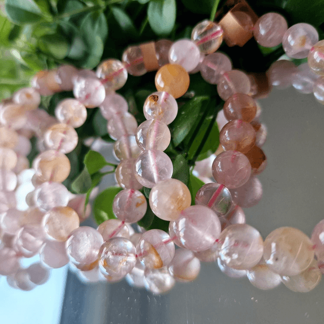Sakura Starlight Healer Quarts 9mm beaded bracelet 