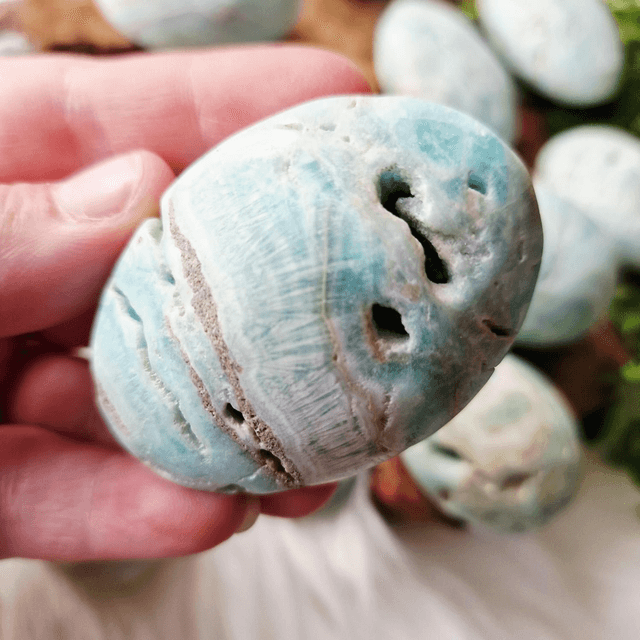 Blue Aragonite palm 