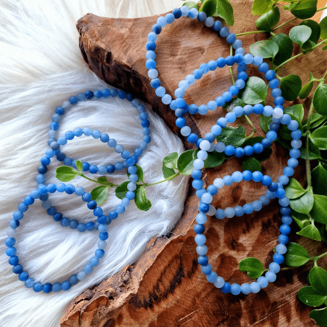 Blue Aventurine 6mm Beaded Bracelet 