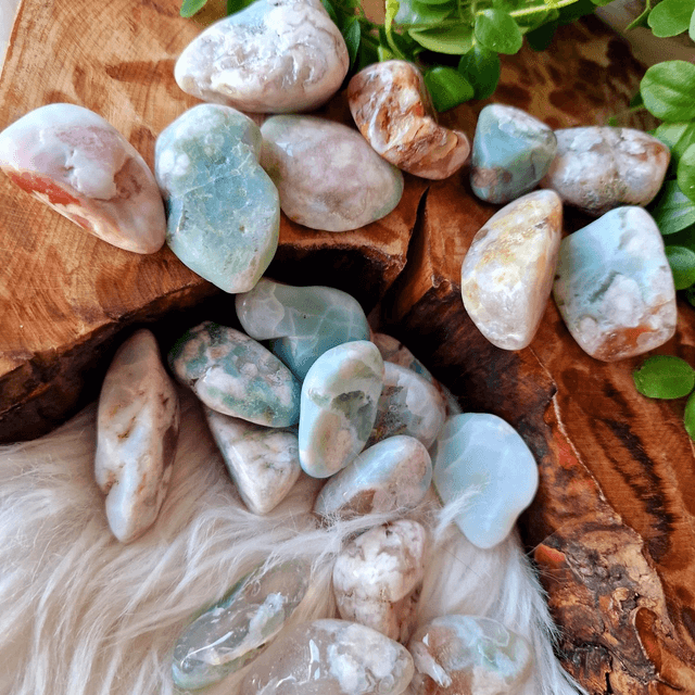 Green Flower Agate Nugget